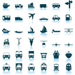transportation icons set