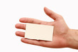 Business card in hand Business card in hand