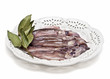 Plato de calamares frescos.