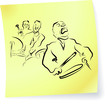Live Jazz & Blues on a post-it note Live Jazz & Blues on a post-it note