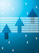 Arrows Blue Background