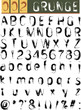 Grunge Font set Grunge Font set