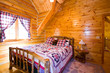 Close up on a Bedroom in a Cabin