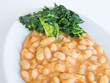 Turnip tops and beans