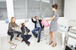 Photo: Playful business team Playful business team