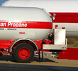 Propane truck and Propane tank refuel station-120509-01d Propane truck and Propane tank refuel station-120509-01d