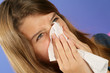 Malade se moucher le nez