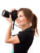 Young woman photographer