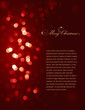 red defocused christmas lights (vector background)
