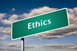 ethics street sign