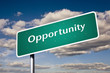 Opportunity street sign