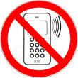 PANNEAU TÉLÉPHONE PORTABLE INTERDIT
