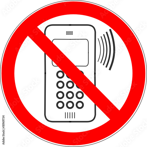 Vecteur : PANNEAU TÉLÉPHONE PORTABLE INTERDIT PANNEAU TÉLÉPHONE PORTABLE INTERDIT