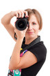 Young woman photographer