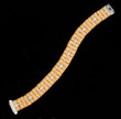 Golden bracelet with diamonds