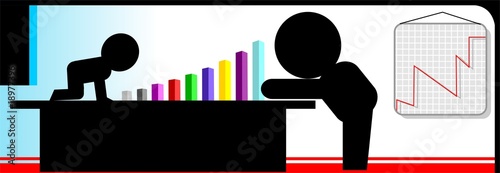 Illustration: Illustration of baby in a table and graph Illustration of baby in a table and graph