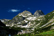 Mountainous landscape with green ecological nature