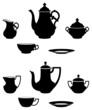 Vector: Tea sets Tea sets