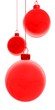 boules de noël rouge boules de noël rouge