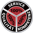100% Service 100% Qualität 100% Kompetenz