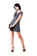 Sweet girl in short dress