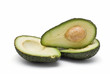 Aguacates abiertos. Aguacates abiertos.