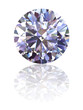 Diamond on glossy white background Diamond on glossy white background