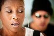 Woman being stalked