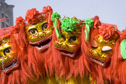 Photo: chinese lion dancing chinese lion dancing