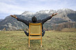 man on the chair