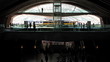 Subway bus and train station