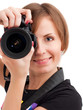 Young woman photographer