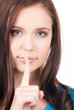finger on lips