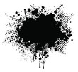 Splat - Vector image of a blob of black ink