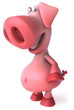 Cochon rose