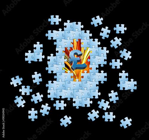 Illustration: UK Pound puzzle UK Pound puzzle