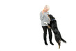 Hund beim betteln