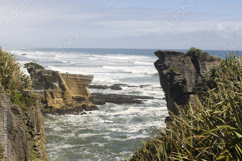 Photo: Pancake rocks in New Zealand Pancake rocks in New Zealand