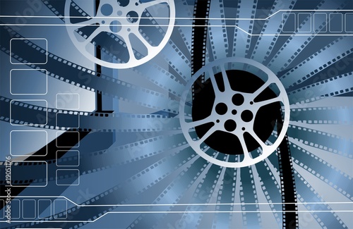 Illustration: Illustration of Film with film reel Illustration of Film with film reel