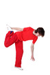 Hip hop man dancer isolated on white