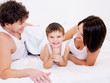 Happiness of the young family