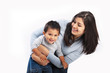 Photo: Mother enjoying toddler baby Mother enjoying toddler baby