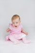 Little girl in pink.