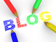 pencils depicting text blog