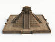 Maya Tempel Pyramide 2012 freigestellt