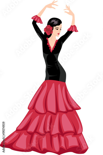 Spanish+flamenco+dancer+cartoon