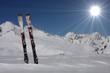 skis dans la neige