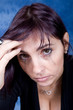 Regard d'une femme triste