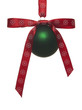 Green ball with Red Ribbon