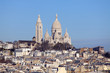 Sacré coeur vu des toits de Paris